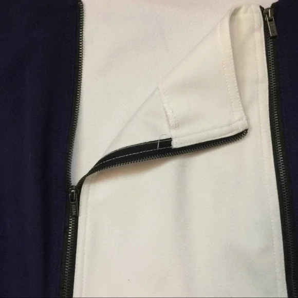 Emma & Michele 6 Vintage White & Blue Sleeveless Midi Dress SHOWSTOPPER GREAT UC - Picture 9 of 17